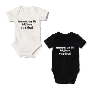 Mama en ik kijken voetbal (romper)