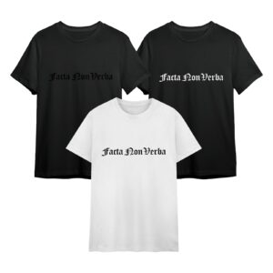 OLD ENGLISH - FACTA NON VERBA - verticaal (kids – t-shirt)