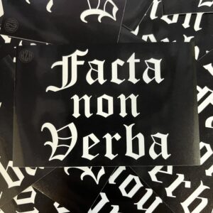Facta Non Verba (stickers) 20st.