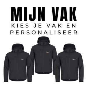 MIJN VAK! - geborduurd (softshell)