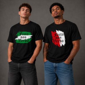 OLD ENGLISH - FACTA NON VERBA - kleur (t-shirt)