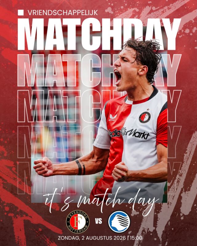 ▪️𝐈𝐭’𝐬 𝐌𝐚𝐭𝐜𝐡𝐝𝐚𝐲▪️
We hebben lang moeten wachten maar het wachten wordt beloond met een vriendschappelijke wedstrijd in onze mooie Kuip! 

Waar een hoop mensen nog op vakantie zijn zal ons stadion zich weer vullen met rood en wit. 

We mogen weer!!! Tot vanmiddag ❤️🤍

#Feyenoord #Rotterdam #feyenoordrotterdam #frkzk