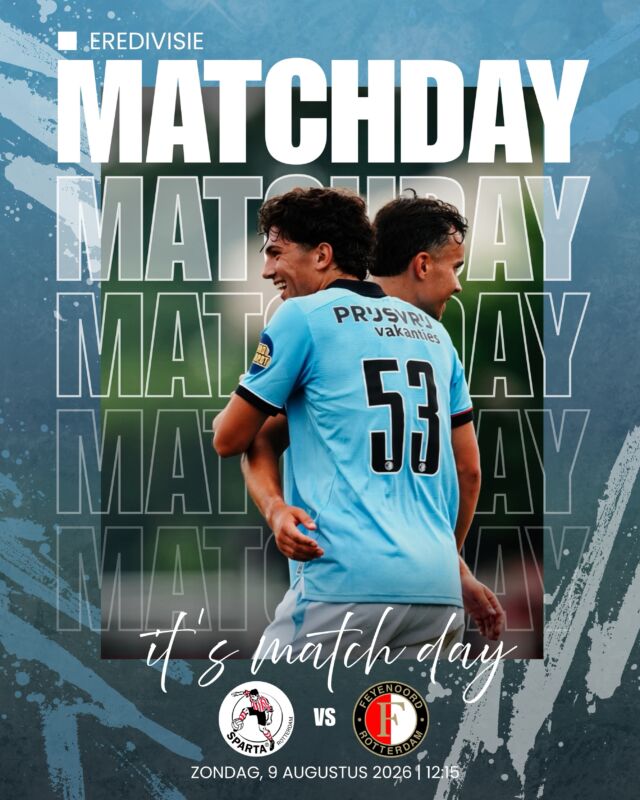 ▪️𝐈𝐭’𝐬 𝐌𝐚𝐭𝐜𝐡𝐝𝐚𝐲▪️
Vandaag gaat het seizoen officieel van start! We beginnen de competitie met een Rotterdamse derby op ‘t Kasteel. 

Het is heet en benauwd dus we moeten goed hydrateren 🍻! 

Laat in de comments weten waar jij gaat kijken 😎. Feyne zondag! 

#Feyenoord #Rotterdam #feyenoordrotterdam #frkzk